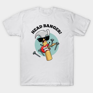 Head Banger Funny Music Puns T-Shirt